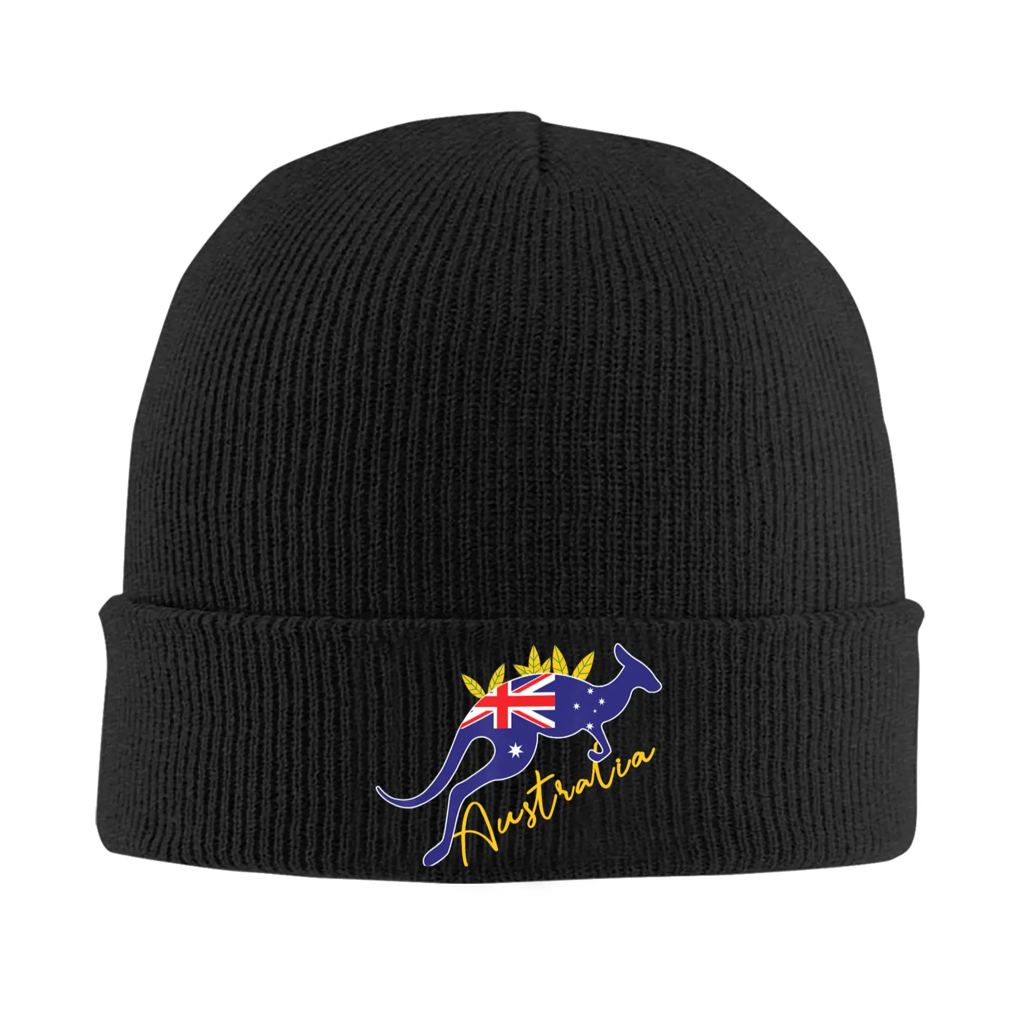 Australia Kangaroo Southern Cross Knitted Hat Women Men Beanies Autumn Winter Hot Sale Hats Acrylic Aussie Flag Warm Melon Cap