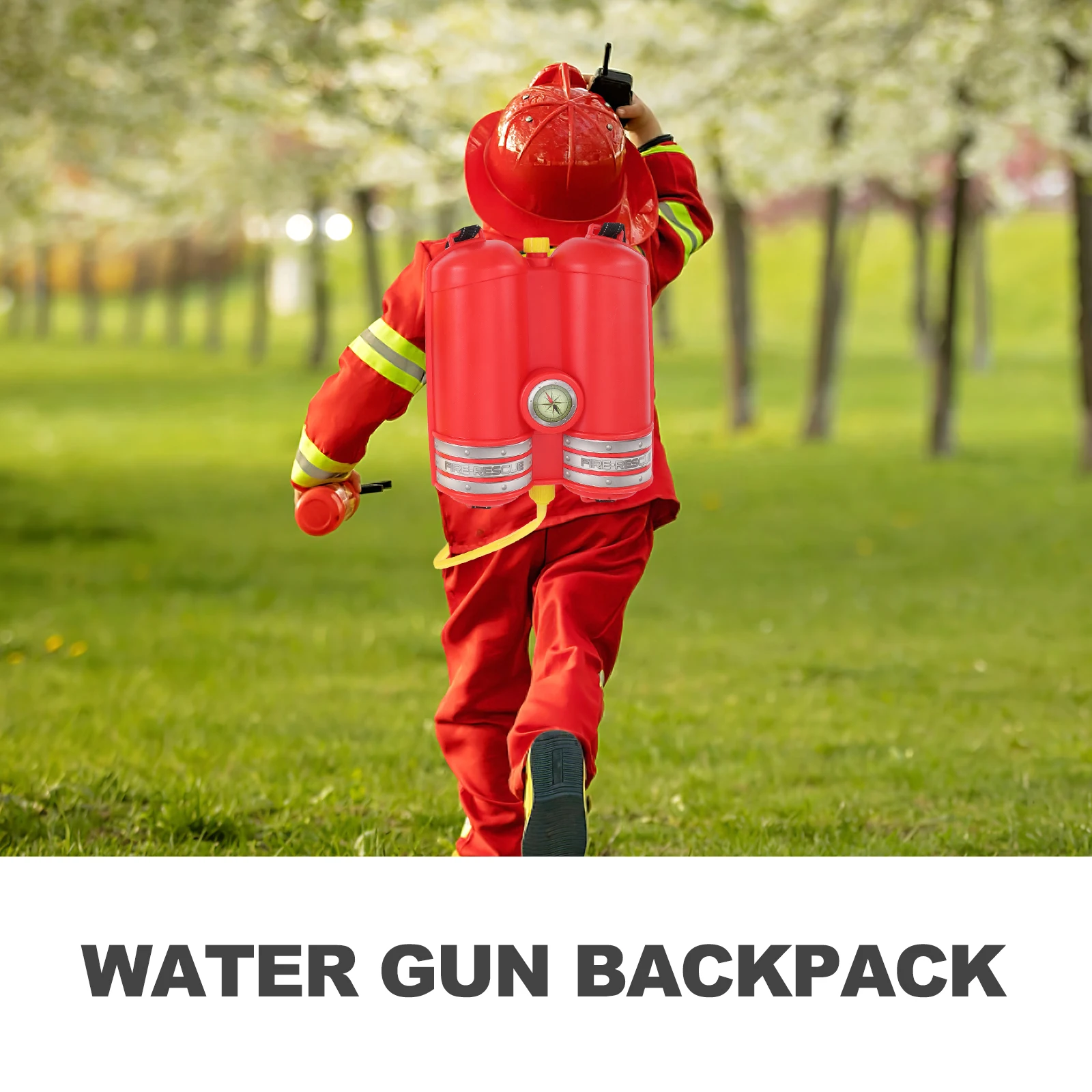 Jouet d'eau de pompier, matériau PP, conception de forme amusante pour enfants, plage, piscine, jardin, fête, jouets d'été, sac à dos pulvérisateur