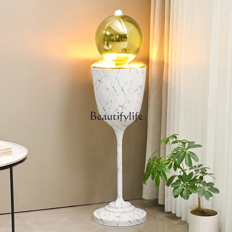 

High-end light luxury flowing water makes money ornaments