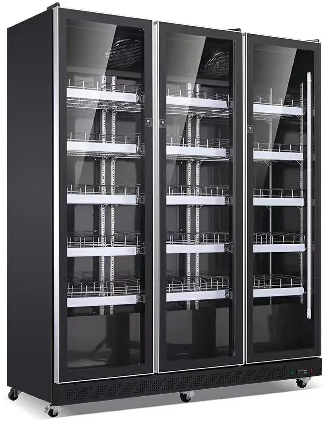 عمودي النبيذ المبردة عرض برودة تستقيم داخل Led شرب برودة باب زجاجي مبرد البيرة الفريزر العمودي