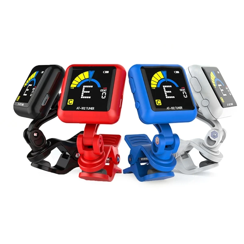 Clip on Guitar Tuner Electric Guitar Tuner USB Rechargeable Guitar Tuner