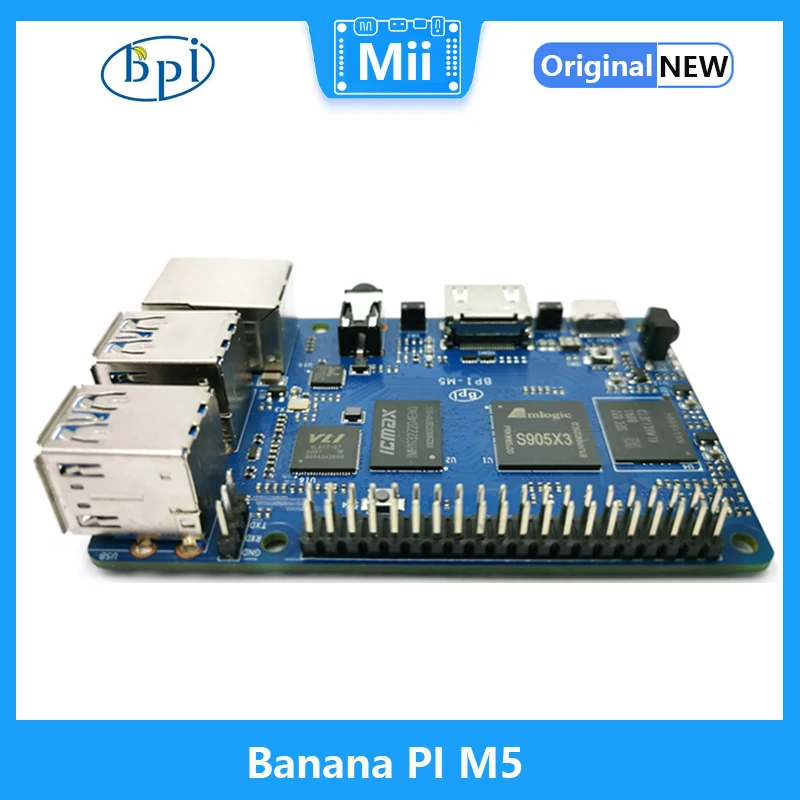 

Одноплатный компьютер Banana PI BPI M5 нового поколения Amlogic S905X3 Design SBC Arm linux