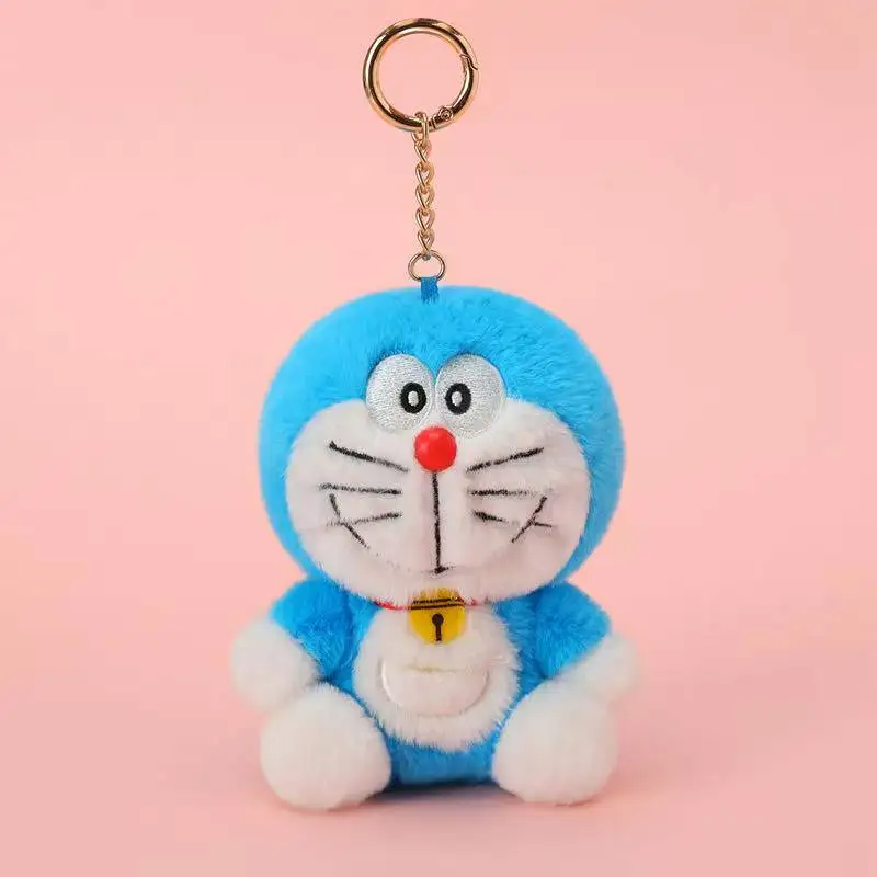 أحدث عبقور Dingdang القط الرموز التعبيرية على ظهره قلادة المفاتيح دمية Kawaii محشوة ألعاب من نسيج مخملي دمية الكرتون أنيمي لطيف وممتع هدية