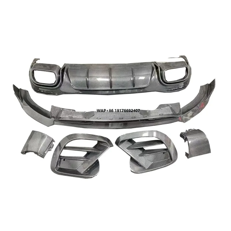 Carbon Fiber Body Kit for  GLE63 GLE53 GLE450 W167 Front Bumper Lip Front Canards