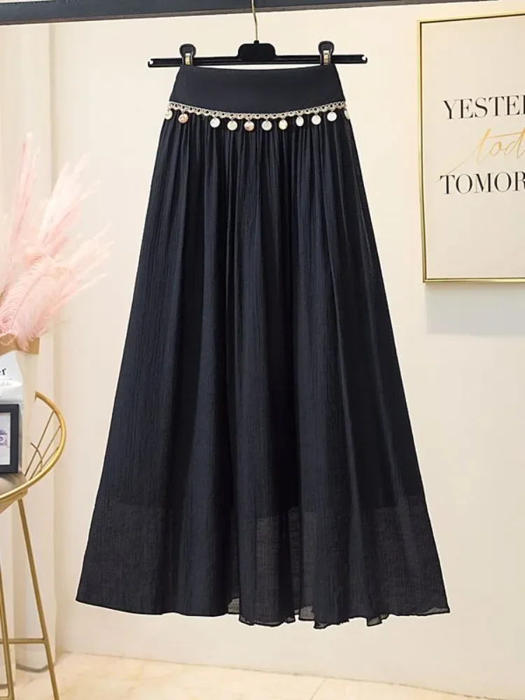 レディース ミディ丈スカート フリンジ ボヘミアン ヴィンテージ 夏 2025 韓国風 原宿 カジュアル Aライン 格安 おしゃれ ファッション V字スカート