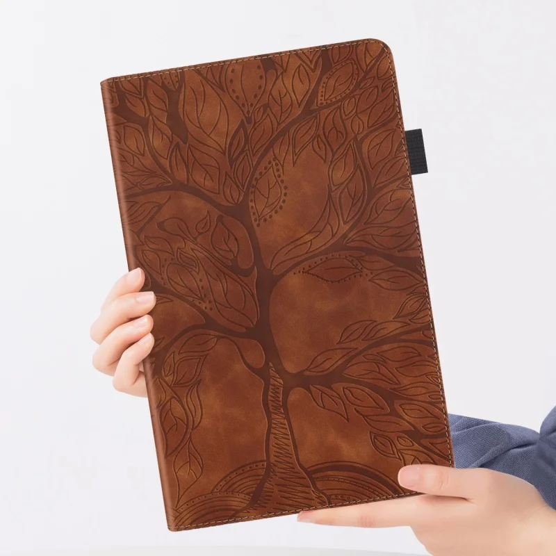 Capa para POCO Pad C1, estilo livro, com relevo de árvore, capa flip com suporte, funda para POCO Pad C1 Redmi Pad2 9.7, capa protetora.