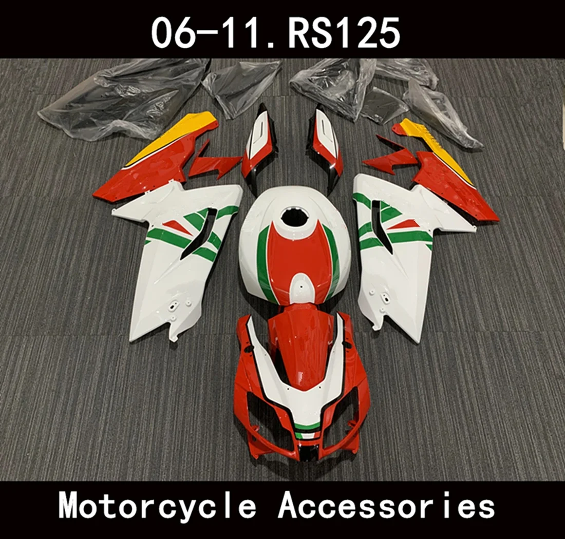 

Motorcycle complete set parts, suitable for RS125 rs250 2006 2007 08 09 10 2011 models. Body cover kit. High-quality ABS in