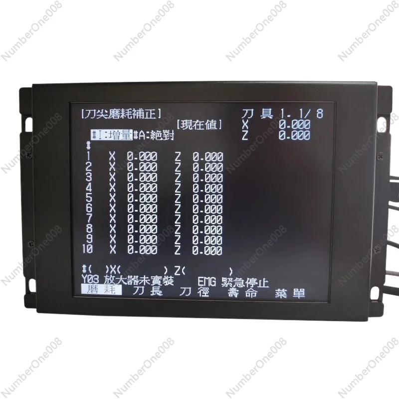 LCD Panel for Mitsubishi MDT962B-1A BM09DF MDT962B M64 E60 CNC CRT Monitor + Upgrading Button