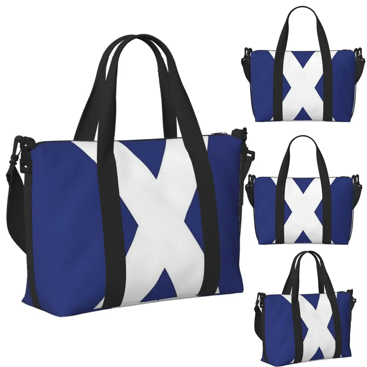 

Scotland Flag Beach Travel Bag Large Capacity Tote Bags for Gym Yoga Women Shopping Duffle Shoulder Bag