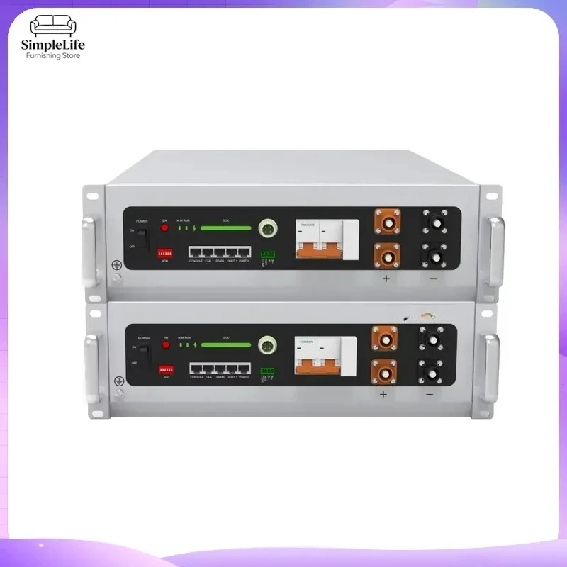 51.2V 10KWH LiFePO4 Battery Pack 48V Solar Energy Storage System Home Power Wall Lithium Ion Battery for Off Grid PV System