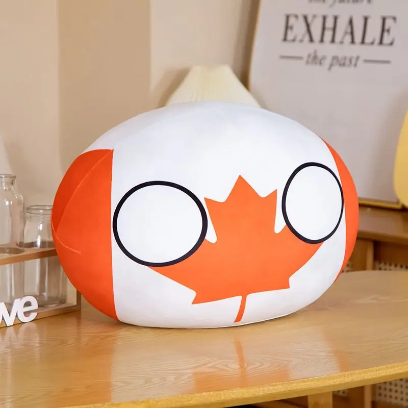 10-40Cm Mô Phỏng Polandball Sang Trọng Đồ Chơi Liên Minh Châu Âu Mỹ Pháp Đông Đức Thụy Sĩ Ý Sang Trọng Gối Mặt Dây Chuyền