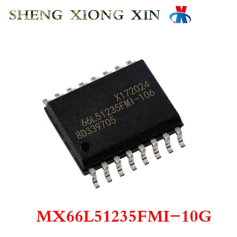 

5pcs/Lot 100% New MX66L51235FMI-10G SOP-16 Memory Chip MX66L51235FMI Integrated Circuit