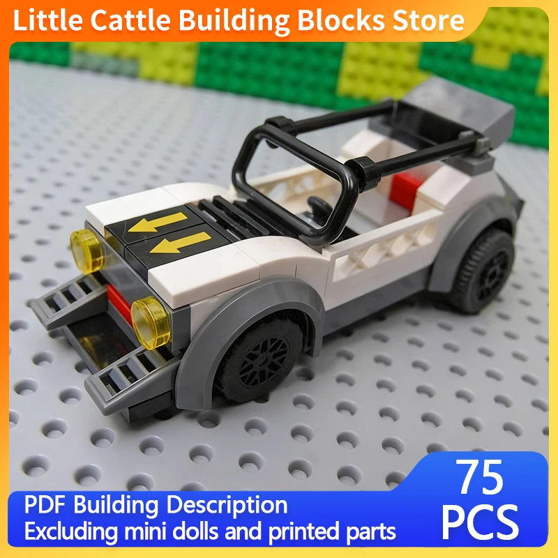 City Car Model MOC Building Bricks Lightweight Rally Racing Car Modular Technology Children Holiday Gifts Assemble Toys Suit