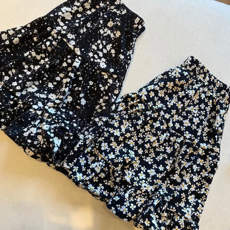 

Skirts Women Stylish Empire Vintage Harajuku Daily Ladies New Summer Simple Temperament Mujer Faldas Prevalent All-match Street