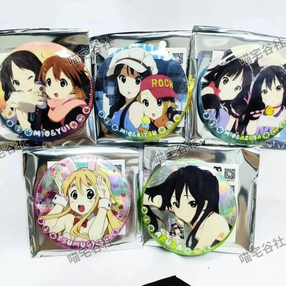 Подлинный K-ON!, K-ON! Akiyama Mio Hirasawa Yui подарочная фигурка 75 мм жесть для косплея значок аниме брошь аксессуары Рождество