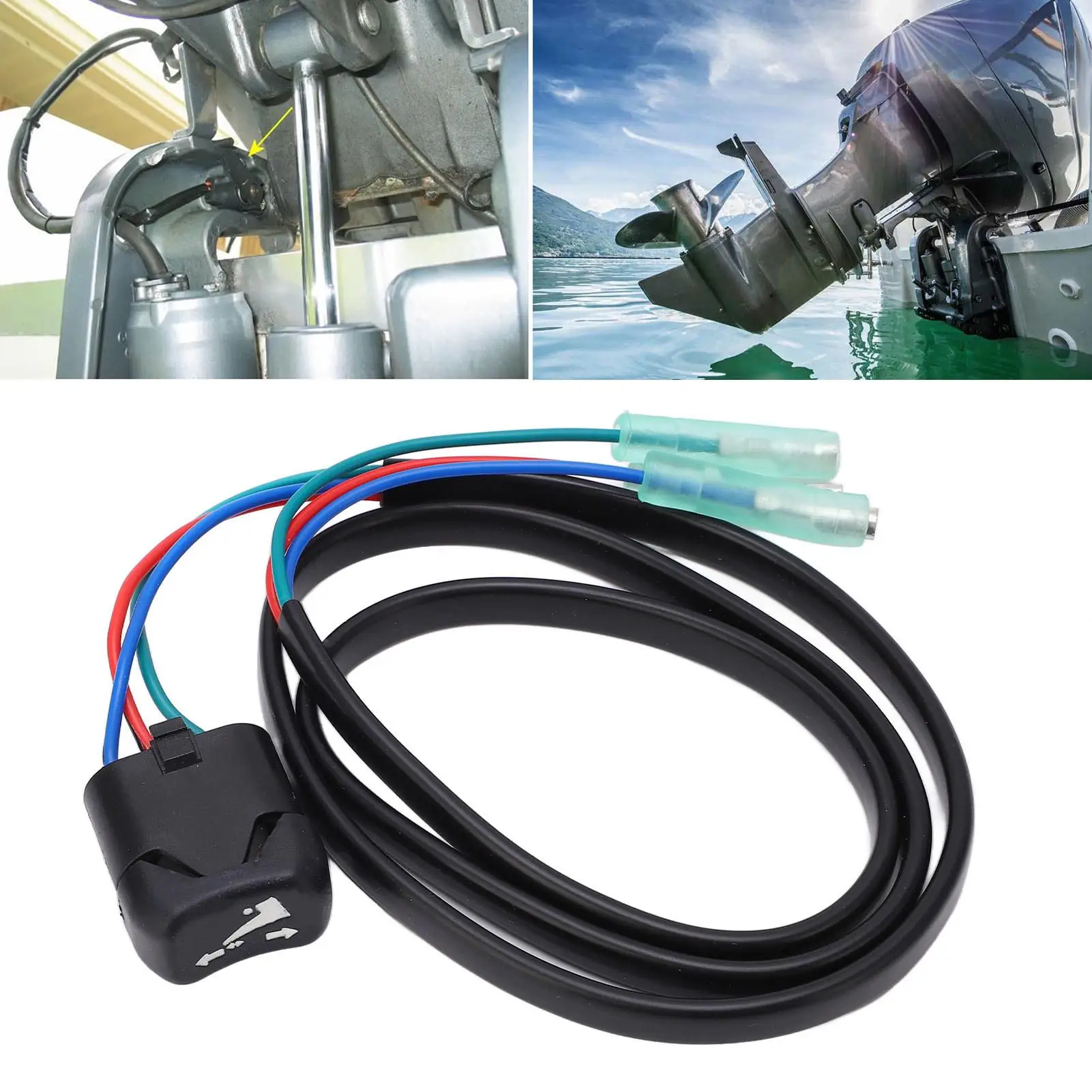 Trim Tilt Switch Abrasion Resistance Heatproof 58cm Length Antiaging 37850 90J01 Easy Installation ABS for remote Control Box