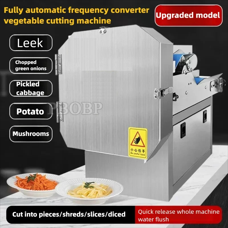 PBOBP Commercial Slicer Multifunction Food Processor Vegetable Cutting Machine Automatic Small Slicer Pepper Ring Cutting Machin