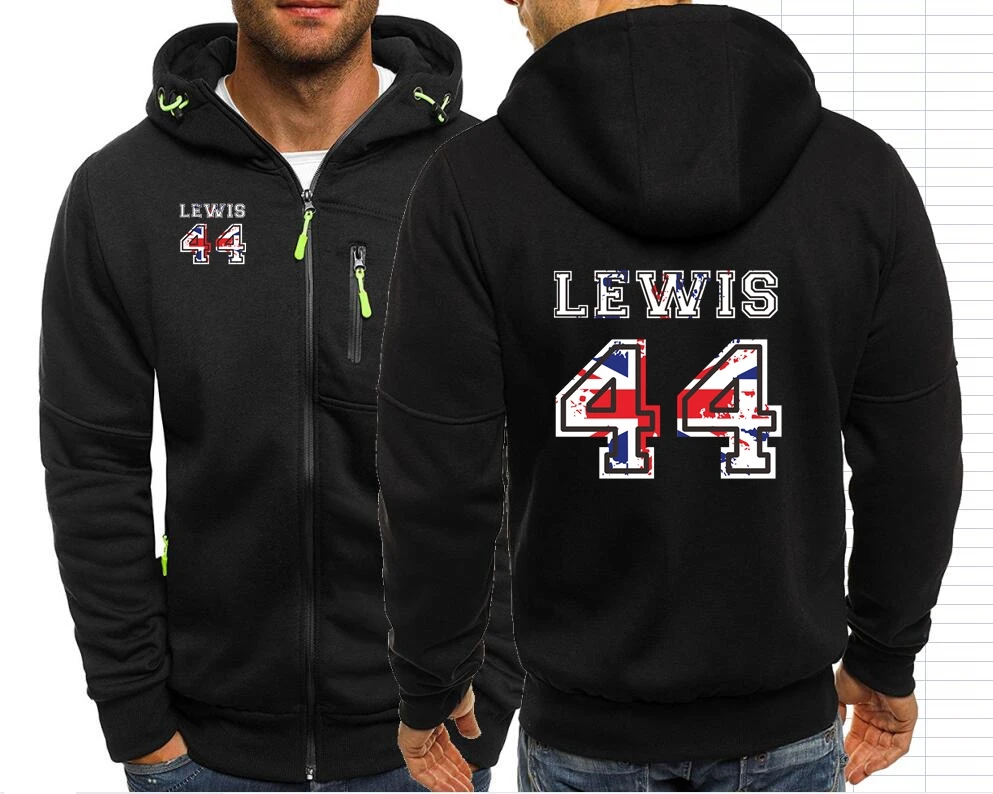 Lewis Hamilton 44 Men Jackets Hoodies Coats Lewis Hamilton F1 Man Zipper Sweatshirts Male Fashion Jacket Mens Clothing Outerwear