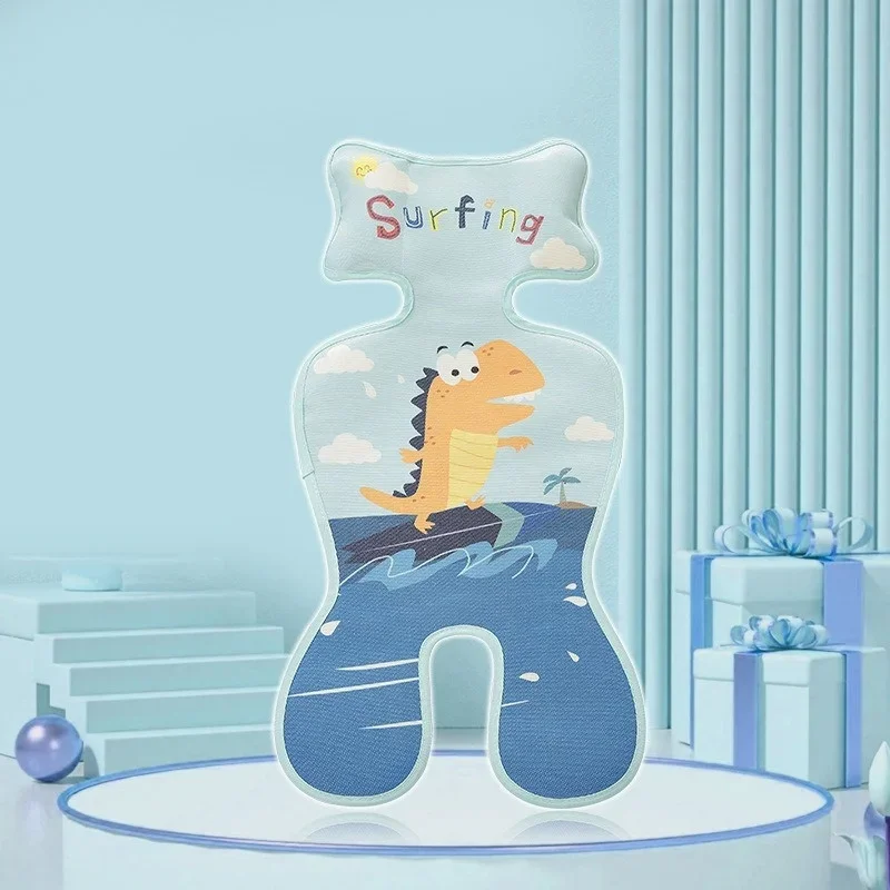 

Летняя охлаждающая подставка для коляски, 3D воздушная сетка, дышащий коврик, подушка для сиденья детской тележки, мягкий матрас, аксессуары для коляски