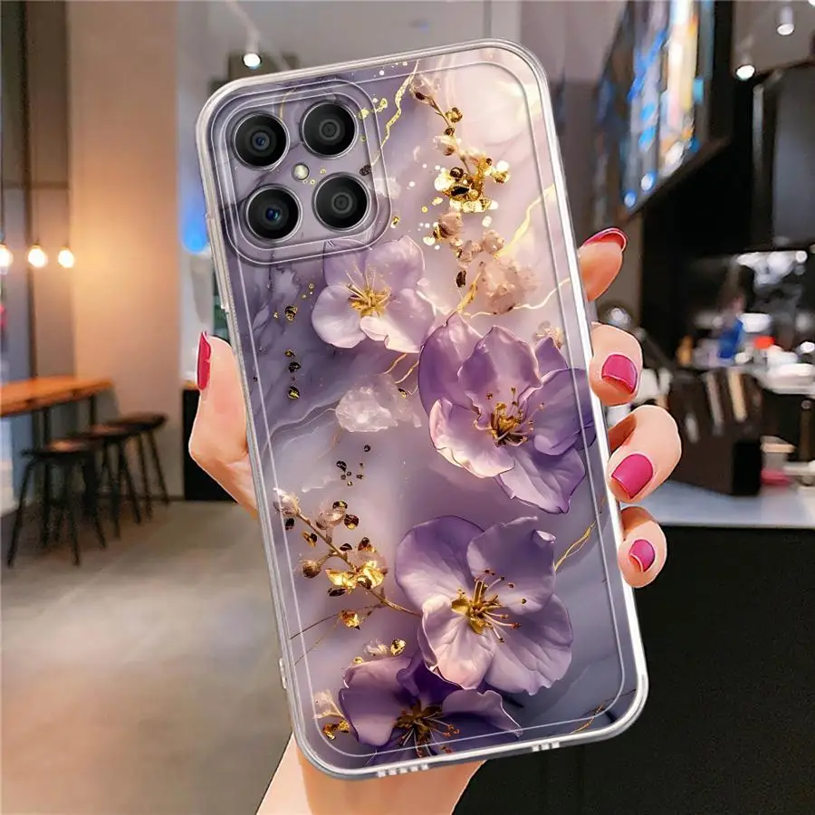 เคสโทรศัพท์แบบนิ่มสำหรับ Honor X7b X9a 90 Lite X8 X8b X8a X9b ลายหินอ่อนที่น่าสนใจ