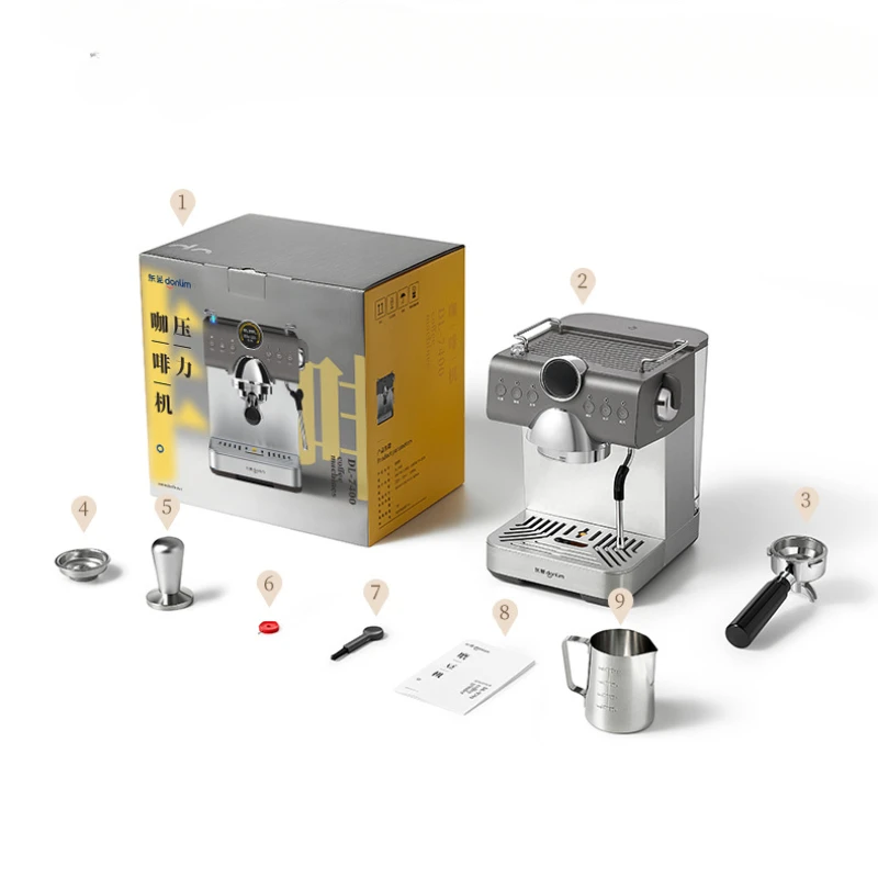 ماكينة اسبريسو للمشروب البارد ماكينة قهوة منزلية صغيرة نصف أوتوماتيكية ماكينة قهوة متعددة الوظائف كابتشينو واللاتيه