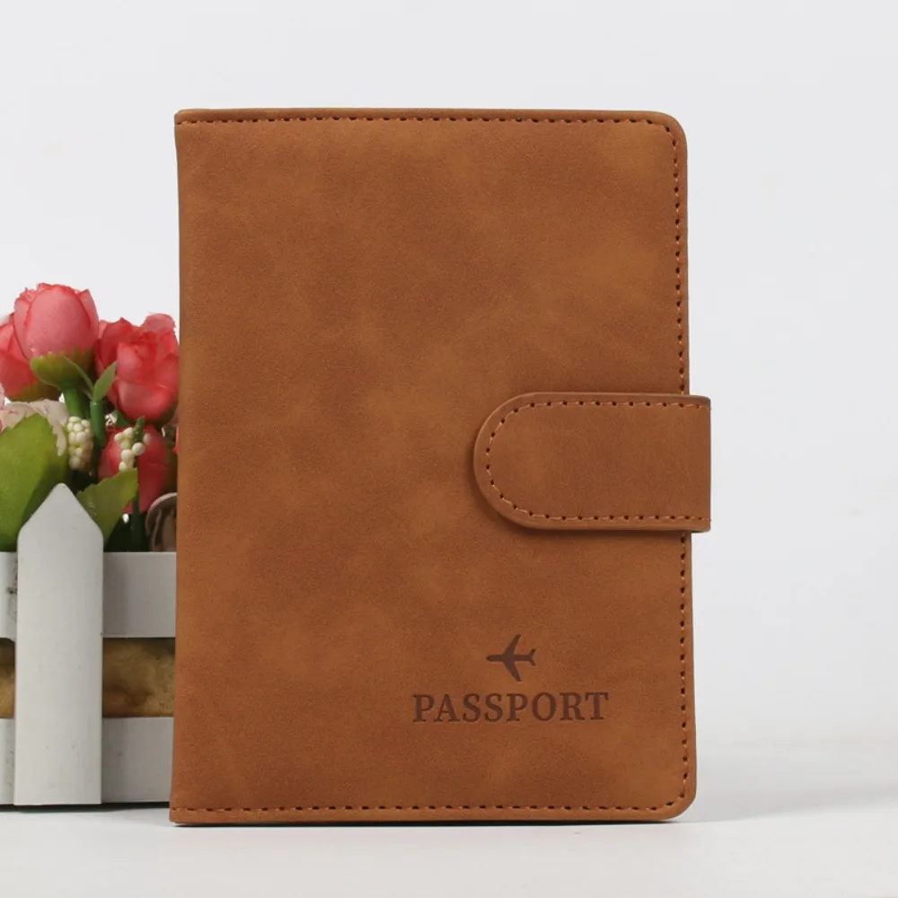 

Сплошной цвет, кожаный держатель для паспорта, многофункциональный самолет, сумка для хранения сертификатов, держатель для билетов, чехол для карт