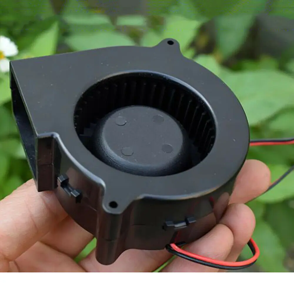 DC 6V-15V 12V 3W Mini Brushless Fan Large Air Volume 7530 Fan Small Micro Fan Worm Blower for  Grill Barbecue Stove Blower