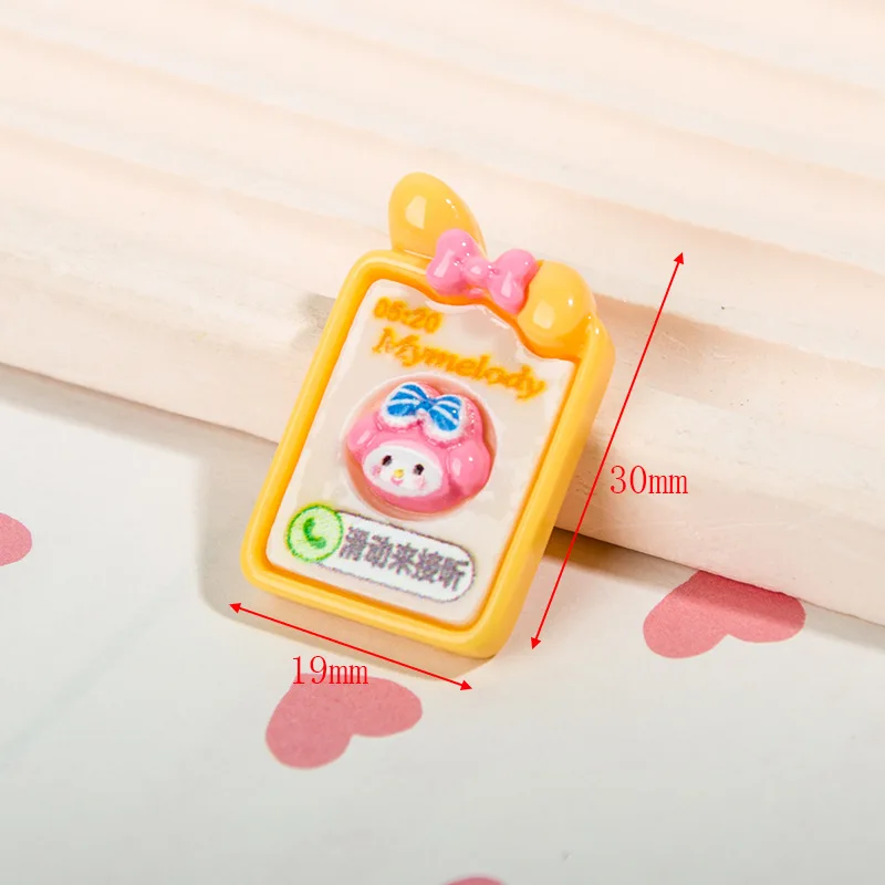 10Pcs Kawaii MyMelody Notebook Stationery Series Flatback Resin Miniatures Cartoon Crafts Phone Shell Patch DIY Hair Accessories