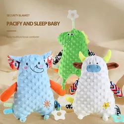 Baby Infant Animal Soothing Placate Towel Cartoon Plush Bear Rabbits Placate Dolls for Newbron Soft Comfortable Towel