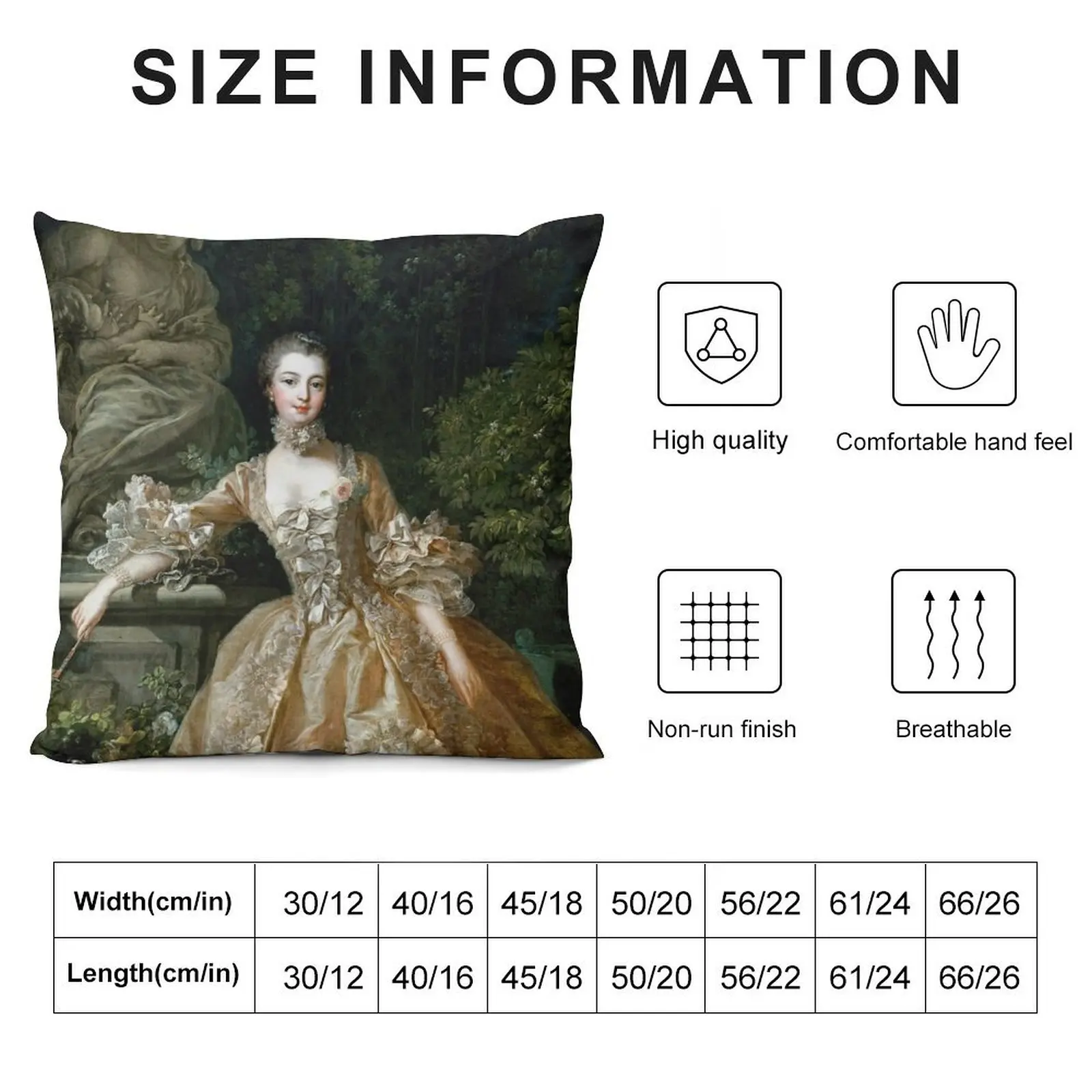 Madame de Pompadour Francois Boucher- Madame de Pompadour, Rococo style icon Throw Pillow Couch Cushions pillow