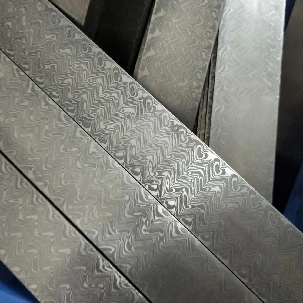 300*50*3mm damascus steel blank 67 layers knife blade steel  knife making steel  bar DIY knife blank