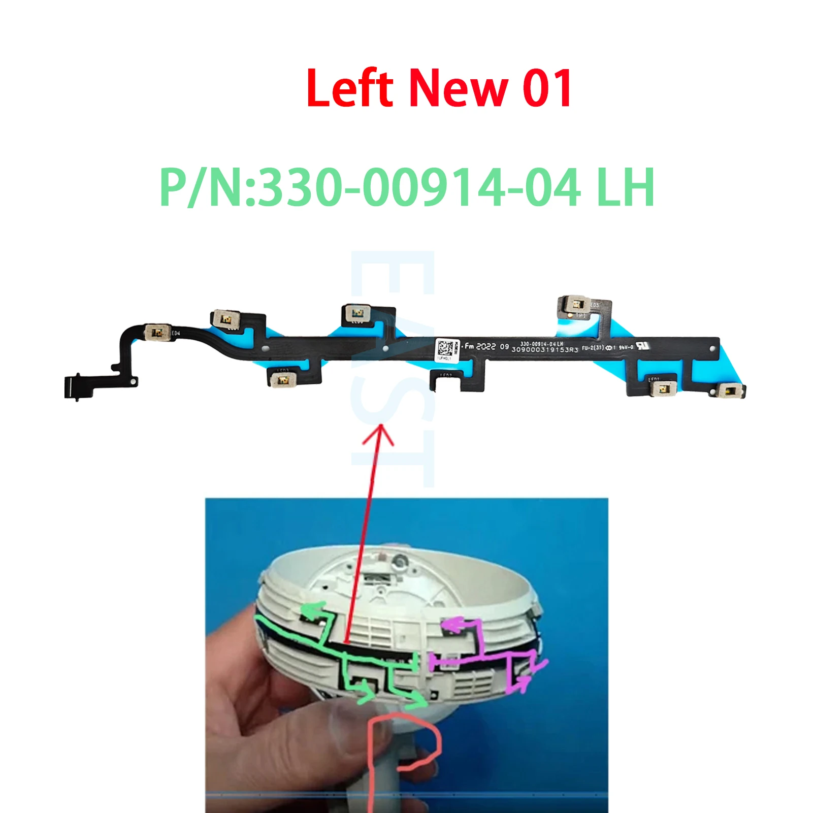 Original Locating Ring Flex Cable For Meta Oculus Quest 2 VR Handle Controller Repair Replacement Part Accessory330-00912 00913