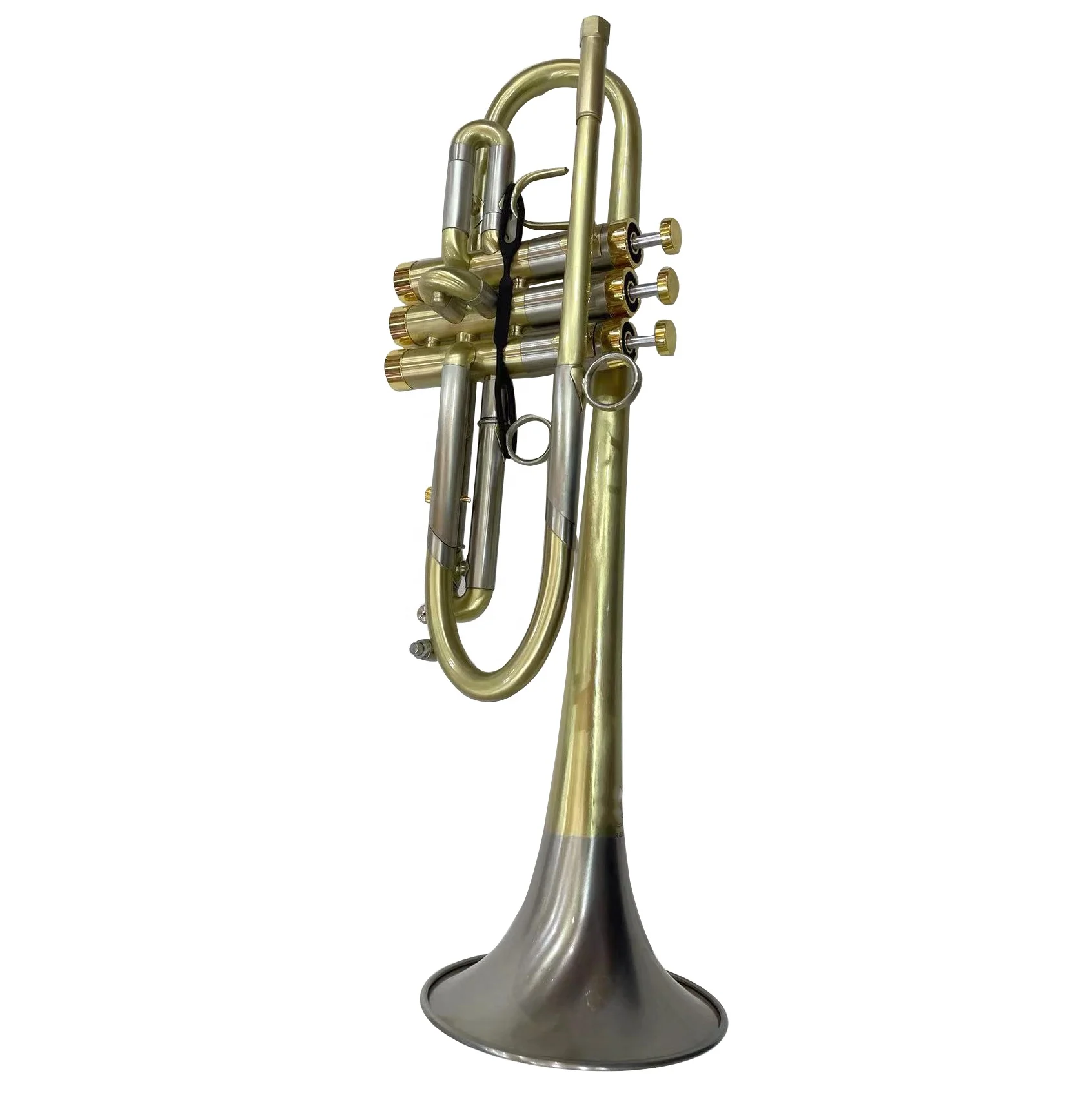 Matt Brushing Brass Surface Finished Nickel Plated Brushing Bell C Tuning Higher Standard Trumpet