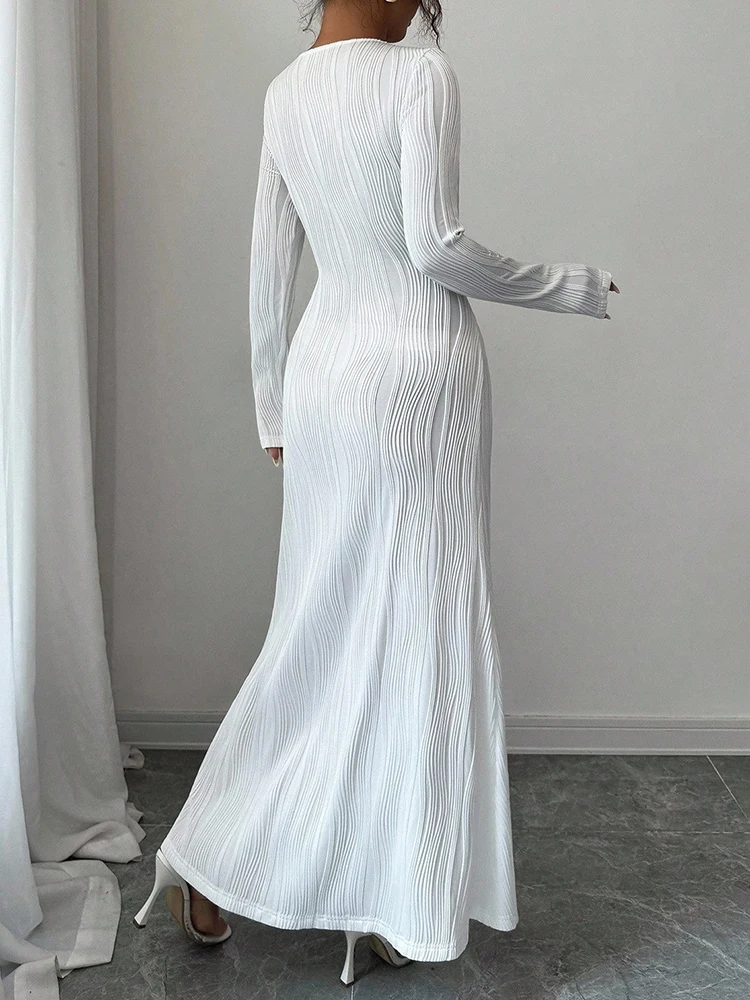 New Spring Autumn Women Maxi Dress for Clothing Casual Sleeveless Ladies Party Dress O Neck Buttons Elegant Streetwear Vestidos