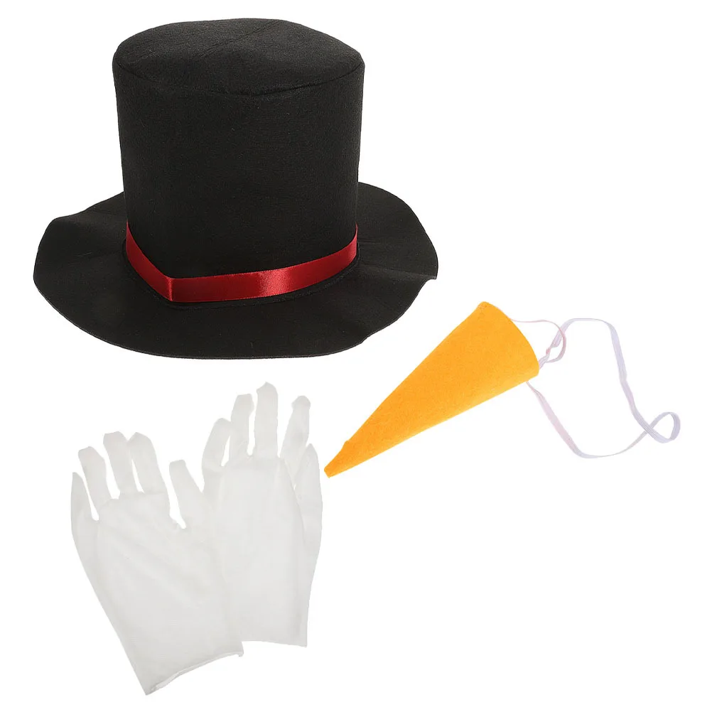 

1Set Christmas Snowman DIY Ornaments Lightweight Compact Size Decoration Props for Family Fun Holiday Crafting