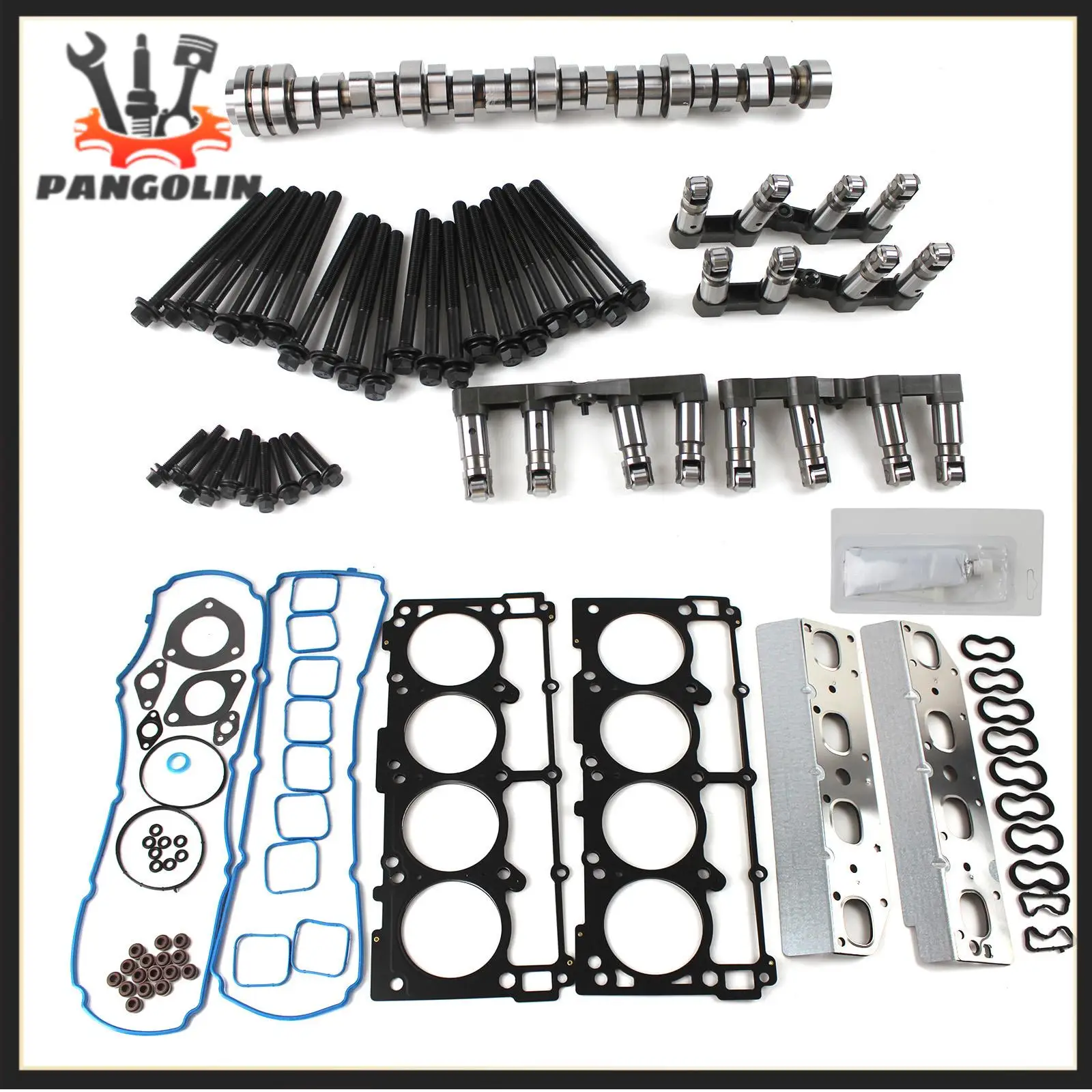 Kit de reconstrucción de juntas de revisión de motor con árbol de levas de cadena de sincronización 53022372AA para Dodge RAM 1500 Durango Chrysler Aspen 5.7L Hemi V8