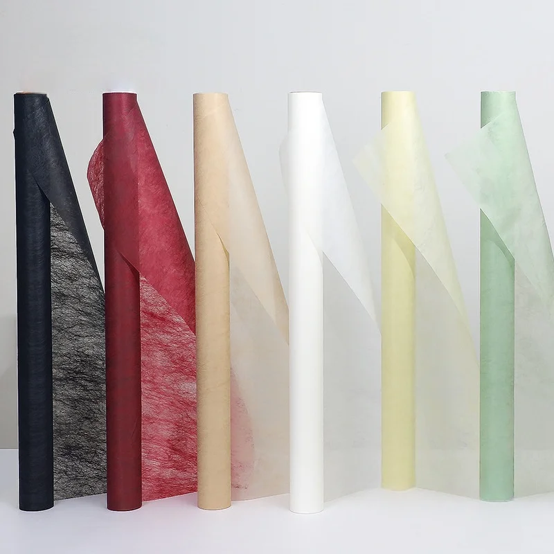 

58cmx10yards Roll Cotton Paper Florist Bouquet Wrapping Paper for Valentine's Day Mother's Day Flower Decoration