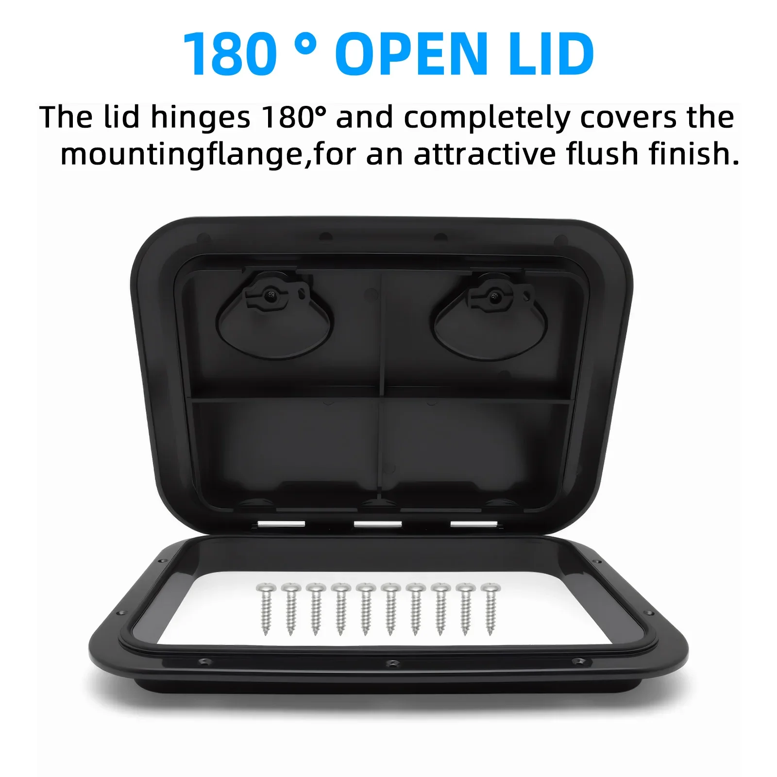 مقاوم للماء سطح السفينة غطاء فتحة اكسسوارات قارب ABS سطح السفينة الوصول غطاء فتحة لليخوت البحرية RV مقاوم للماء المضادة للأشعة فوق البنفسجية عدم الانزلاق #2