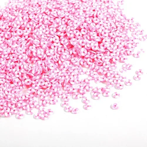 300 Stück 6mm Flache Runde Polymer Clay Perlen Handgefertigte Scheiben Lose Abstandsperlen für Schmuckherstellung DIY Armband Halskette Heishi Perlen – Detail 28