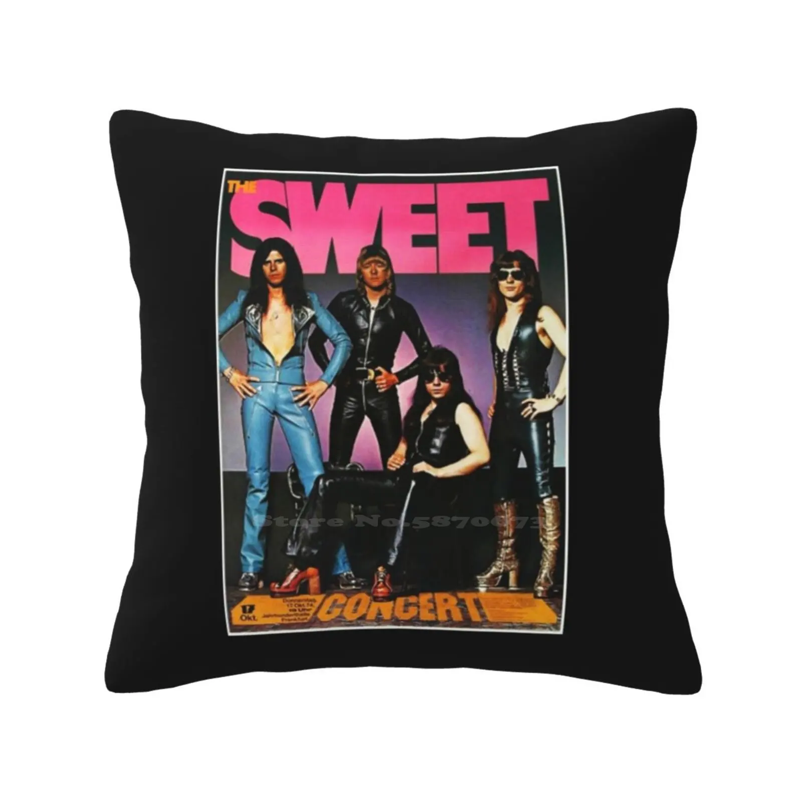 The Sweet Band One Shirt Home Sofa Car Waist Throw Pillowcase The Sweet Classic Seventies Ballroom Blitz Mick Turker British