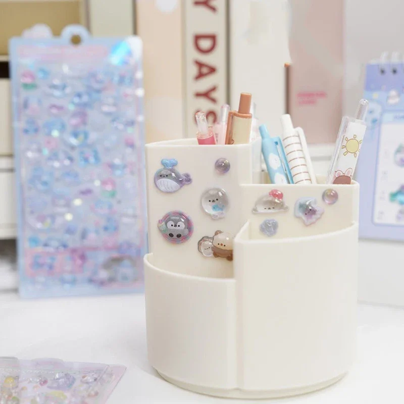 5 قطع من ملصقات الماس المنقوشة ثلاثية الأبعاد ذات طابع كرتوني، شارات حرفية PVC لتزيين القصاصات والقرطاسية - مثالية للاحتفال بنفسك