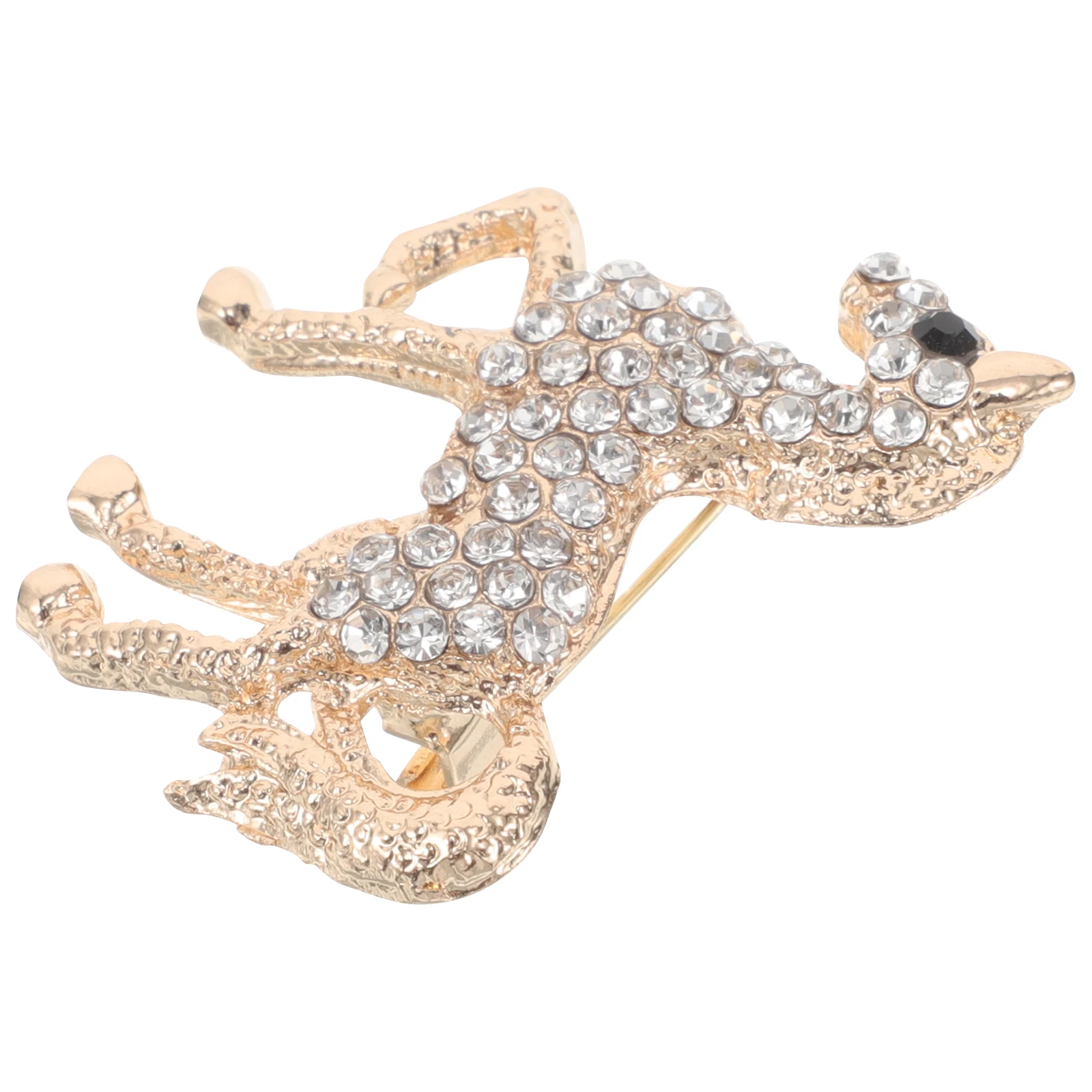 

Charming Rhinestone Horse For Women Vintage Style Animal Brooch Lapel Decorative Safety Alloy Brooch Scarf Shawl Pin Rhinestone