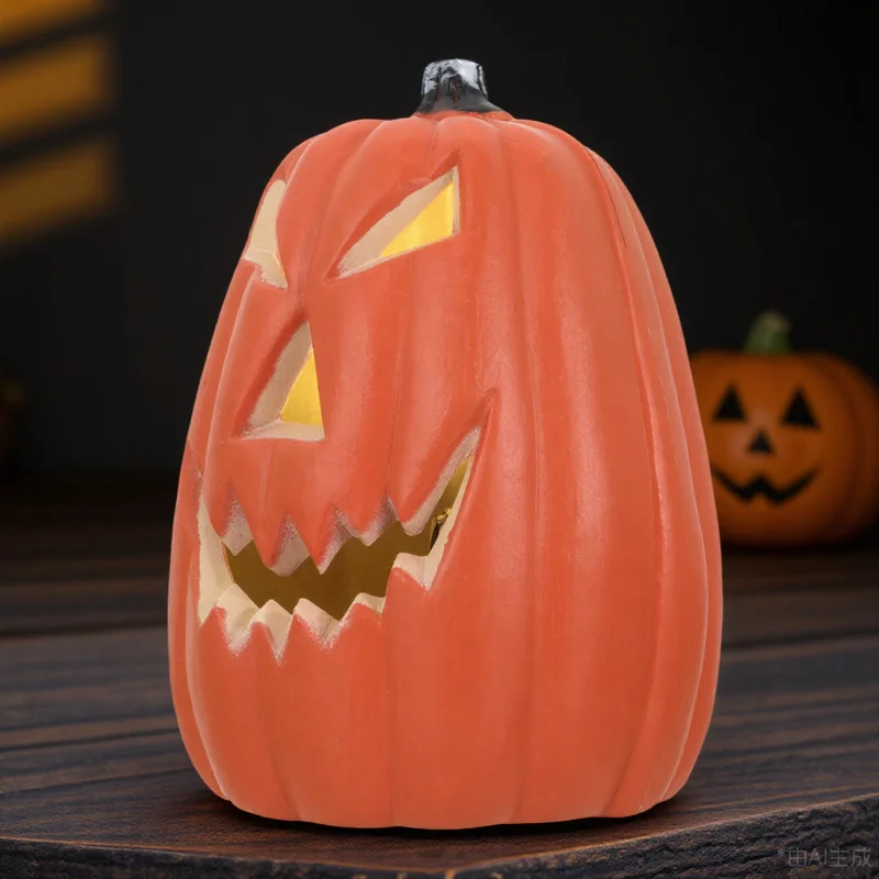 

Lovely Pumpkin Light Ornament Halloween Party Decor Reusable Festival Decoration Home Kitchen Living Room Coffee Table Halloween