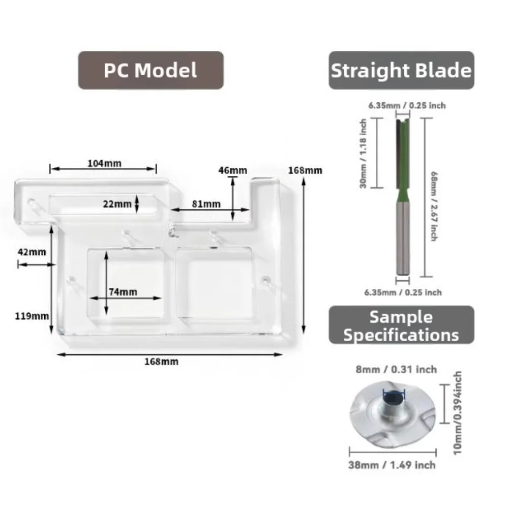 

Шаблон для пазования и прорезания отверстий для 86-ти выключателей, оранжевый, высокоточный, с устойчивым позиционированием и фиксирующим отверстием для ручки