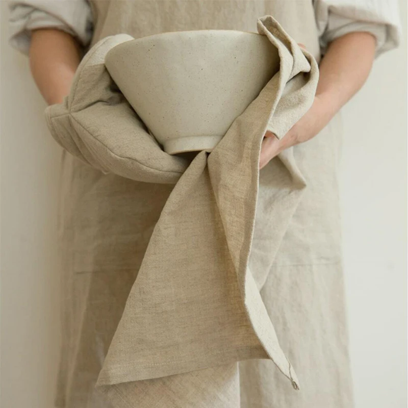68x50cm Vintage Kitchen Napkin Retro Cotton Linen Food Background Cloth Shooting Photography Props Table Napkin Decoration Mat