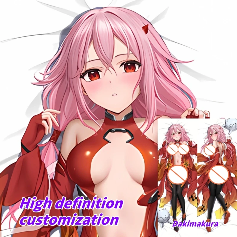 

Dakimakura Anime Pillow Case Guilty Crown Yuzuriha Inori Double-sided Print Of Life-size Body Pillowcase Gifts Can be Customized