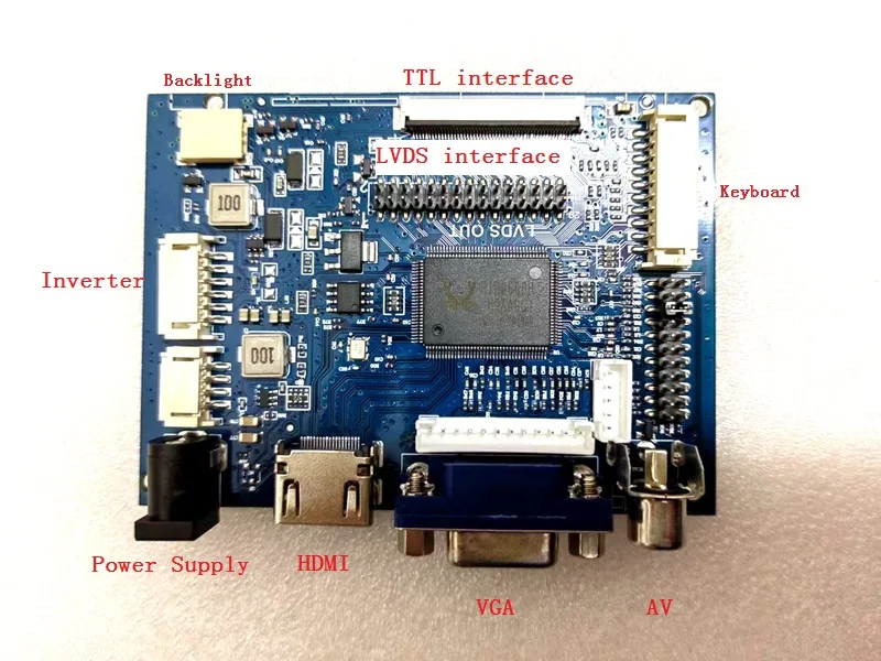 Imagem -04 - Tela Lcd Compatível com Hdmi e Vga Controle Driver Board Painel de Monitor Claa070ma0acw 800x600 70