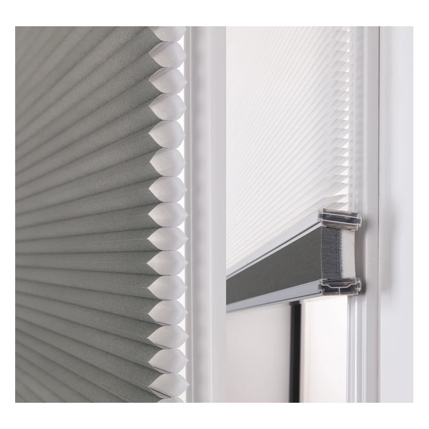 Customized Three Control Systems Motor Cordless Manual Light Filtering And Black Out Fabric Honeycomb Blinds Cellular Shades