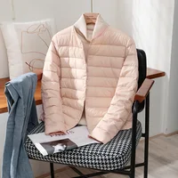2026 New Arrivals Autumn Winter Warm Women White Duck Down Slim Jackets Female Fashion Ultra Lightweight Packable Puffer Coats 4