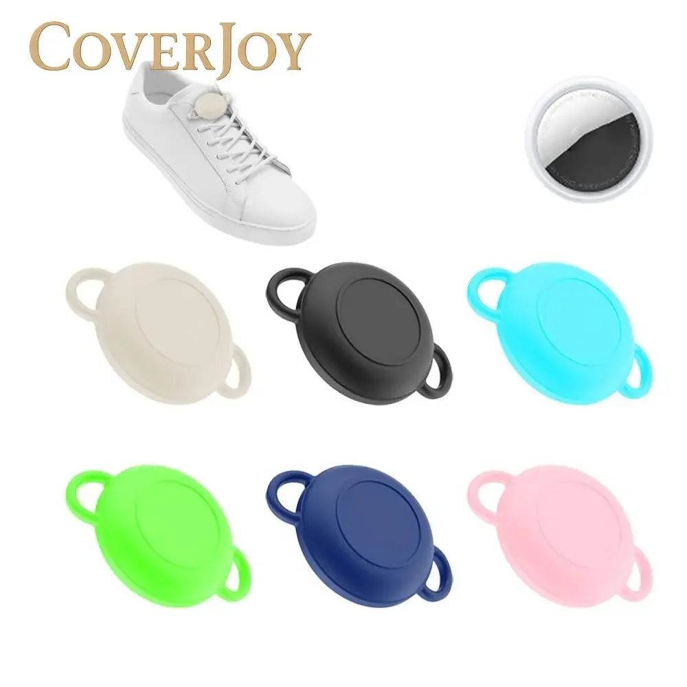 

CJ Silicone Protective Case For AirTags Anti-Lost Safety Device Adjustable Shoelace Strap For AirTag Tracker Accessories,